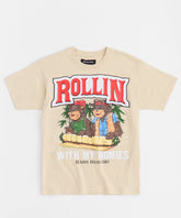 Cheech & Chong Rollin Homies Short Sleeve Tee - Khaki